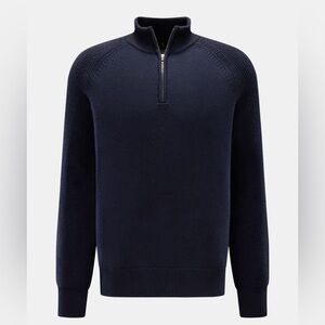 Belstaff Dark Blue Zip-Up Sweater